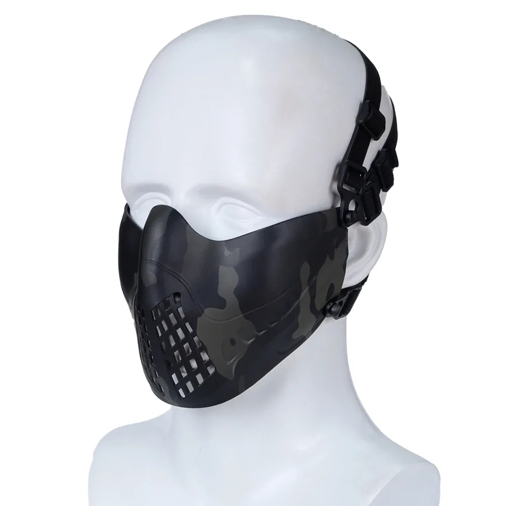 Máscara táctica ajustable transpirable protección facial parcial - imagen 5