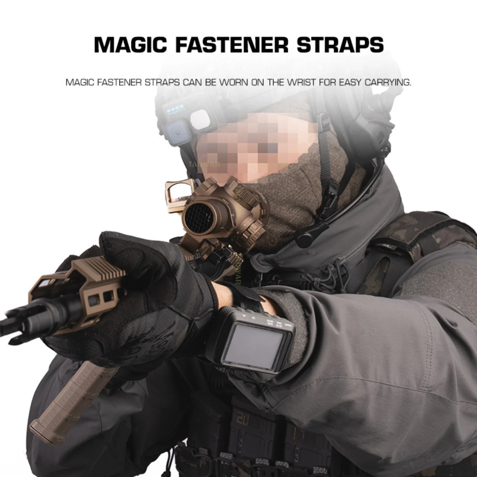GPS táctico réplica ABS no funcional para airsoft y cosplay - imagen 2