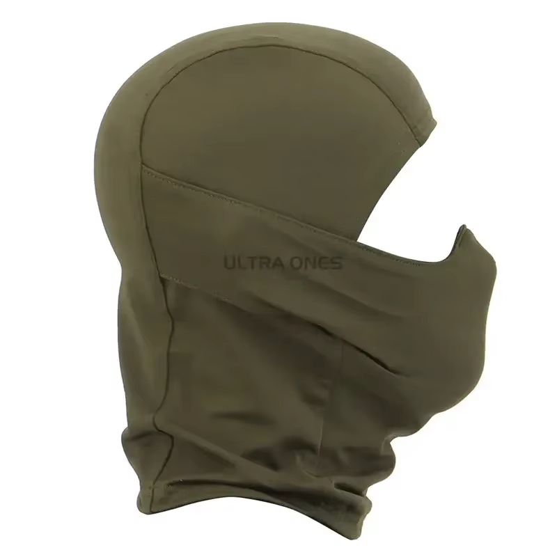 Pasamontañas táctico camuflaje woodland – Máscara facial Airsoft y Paintball - imagen 3