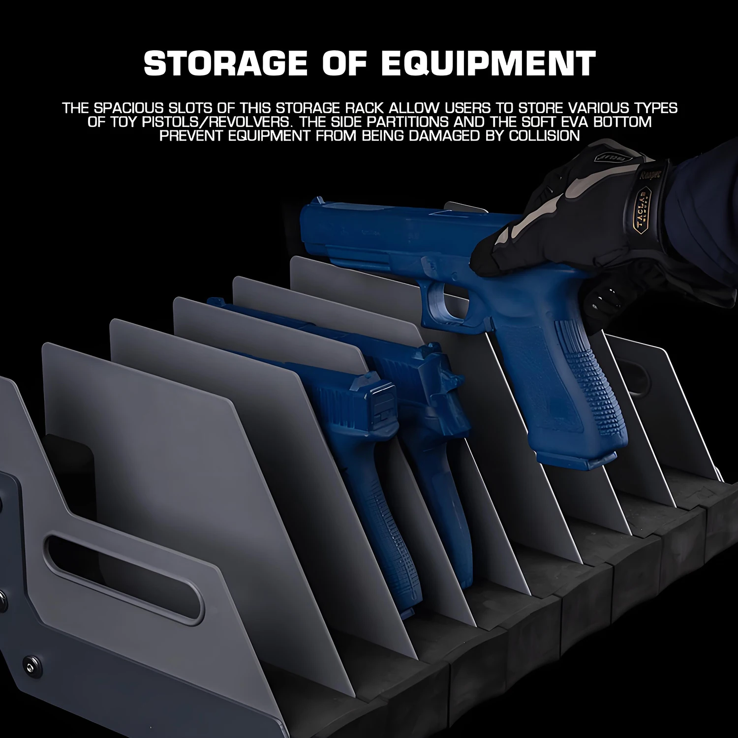 Organizador táctico pistolas Airsoft con estante Base EVA - imagen 2