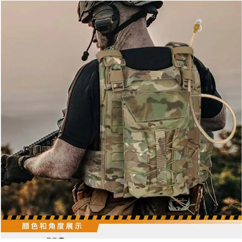 Bolsa de hidratación táctica MOLLE Cordura 500D para senderismo y caza
