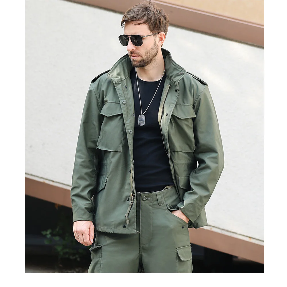 Abrigo de campo M65 chaqueta militar II Guerra Mundial hombre exterior - imagen 4