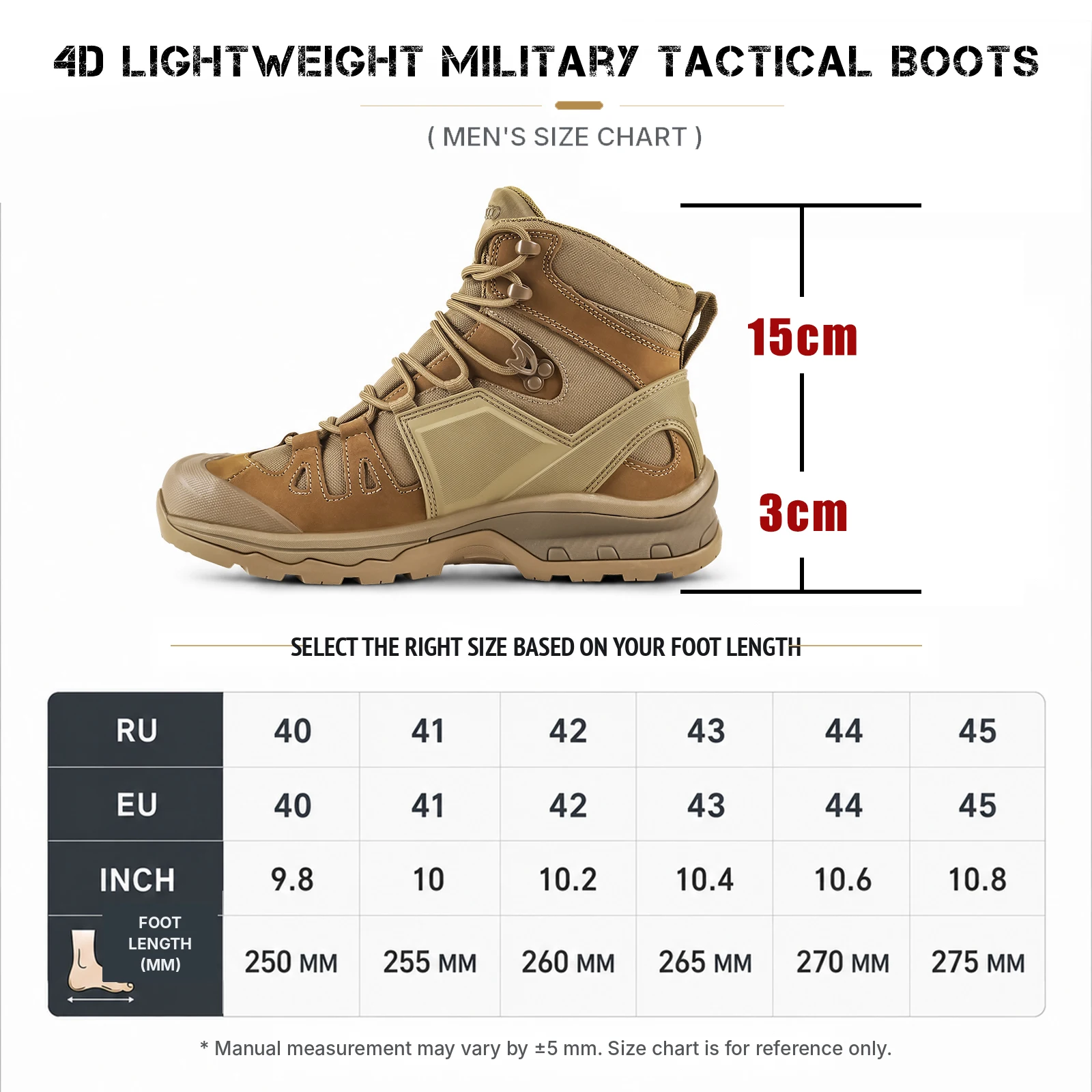 VOTAGOO 4D Explore Botas de senderismo impermeables flexibles - imagen 2