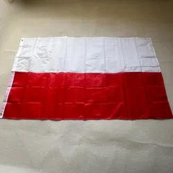 Bandera militar Polonia UE blanca y roja resistente para exterior