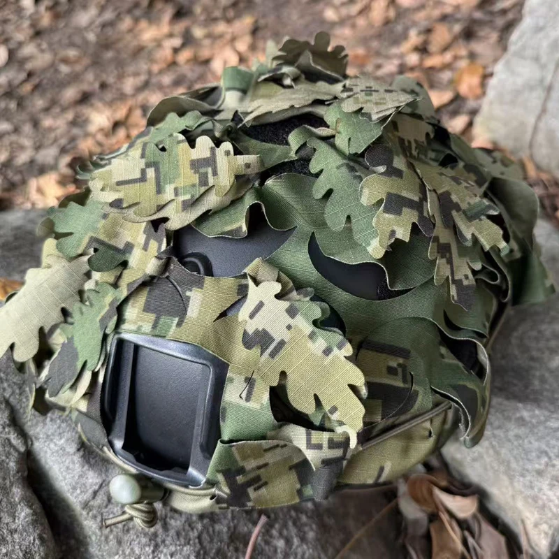 US4CES Funda táctica casco camuflaje marino 3D láser