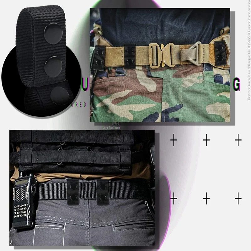 Hebilla cinturón táctico universal doble, duradera, fiable y segura - imagen 4