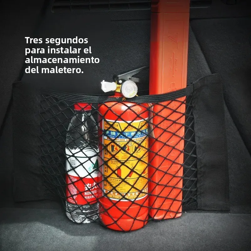 Soporte táctico de extintor de malla doble con velcro maletero - imagen 4