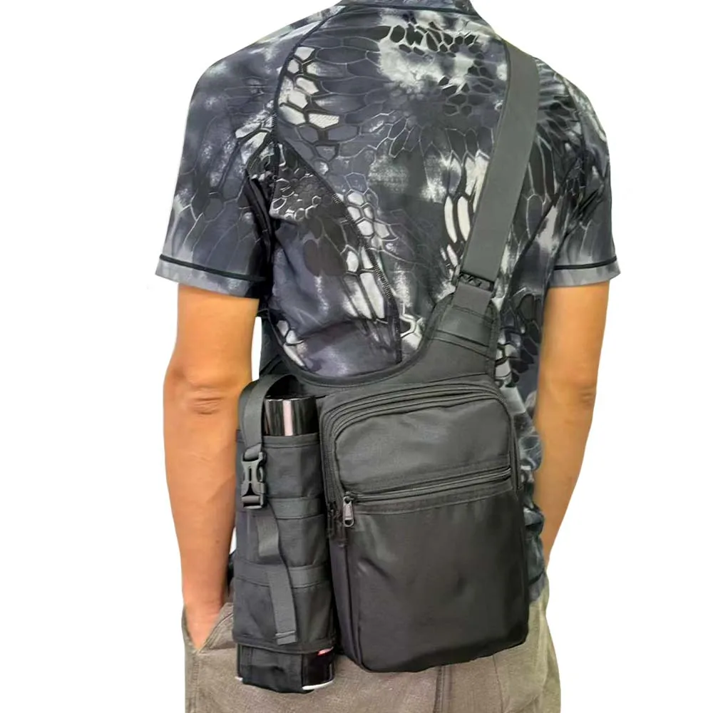 Bolsa táctica impermeable capacidad hombre bolsillo lateral botella - imagen 4