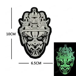 Parche bordado calavera de la muerte para chaqueta táctica