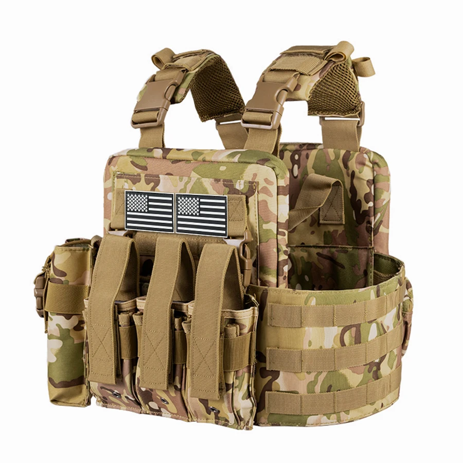 Chaleco táctico resistente con bolsa trasera para accesorios - imagen 4