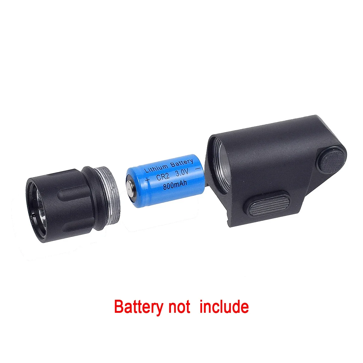 Linterna Táctica LED G17 G19 Mini con Estroboscópica – Picatinny 20mm - imagen 4