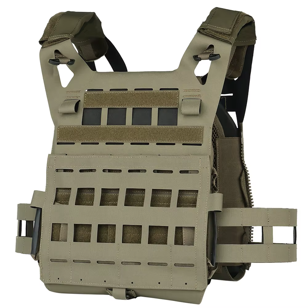 SPC Chaleco táctico portaplacas Molle ligero corte láser - imagen 3