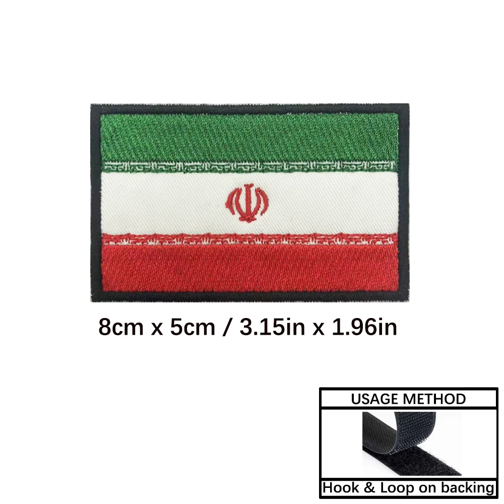 Parches bordados tácticos Arabia – Insignias militares con velcro para planchar - imagen 4
