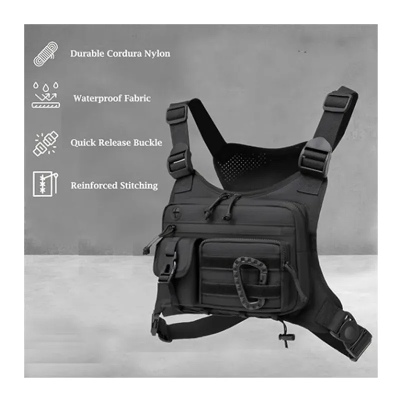 Bolsa táctica de pecho hombre EDC para chaleco exterior - imagen 3