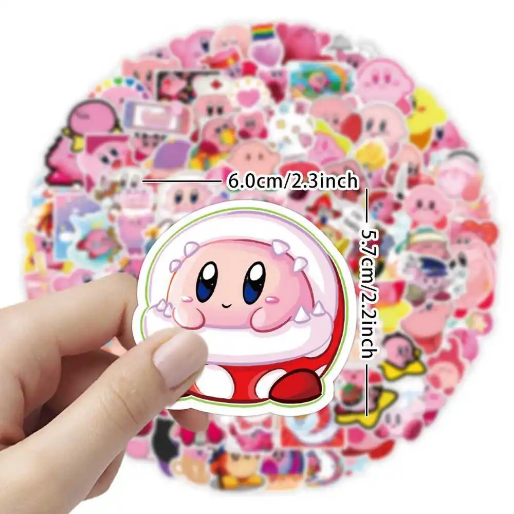 Pegatinas Kirby de dibujos animados estilo tierno para cuadernos - imagen 4