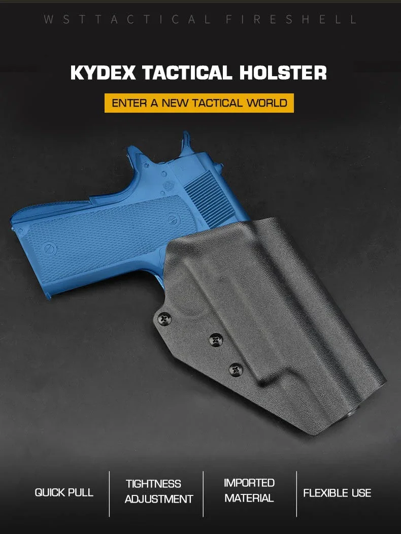 Funda táctica ligera de Kydex para Colt Commander 1911