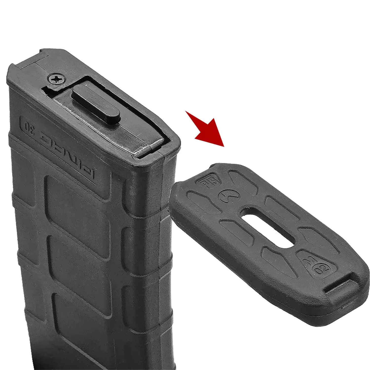 Placa de suelo táctica para M4 PMAG en color negro