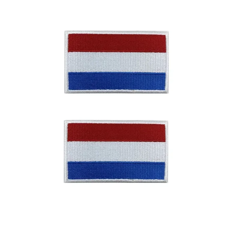Parche bordado bandera Países Bajos con velcro - imagen 3