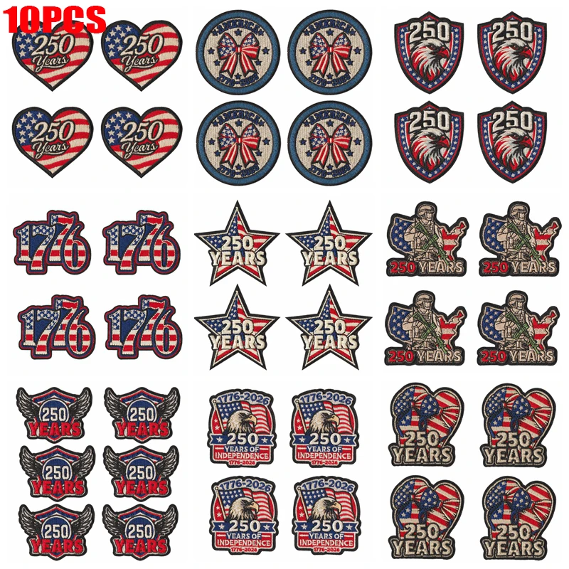 Parche bordado termoadhesivo bandera águila lazo para gorra - imagen 4