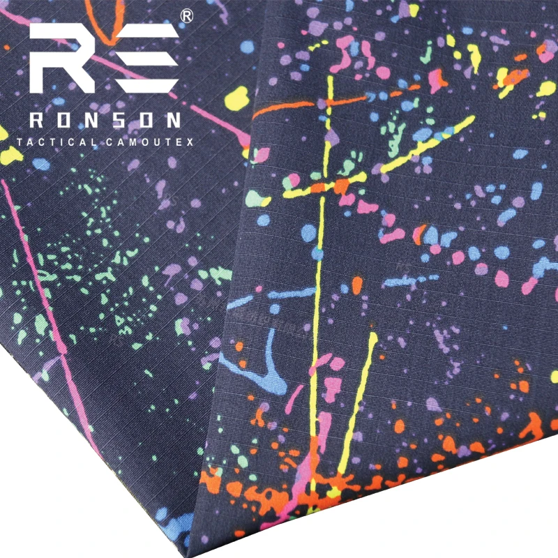 Tela ripstop camuflaje salpicado NYCO para uniformes tácticos - imagen 5