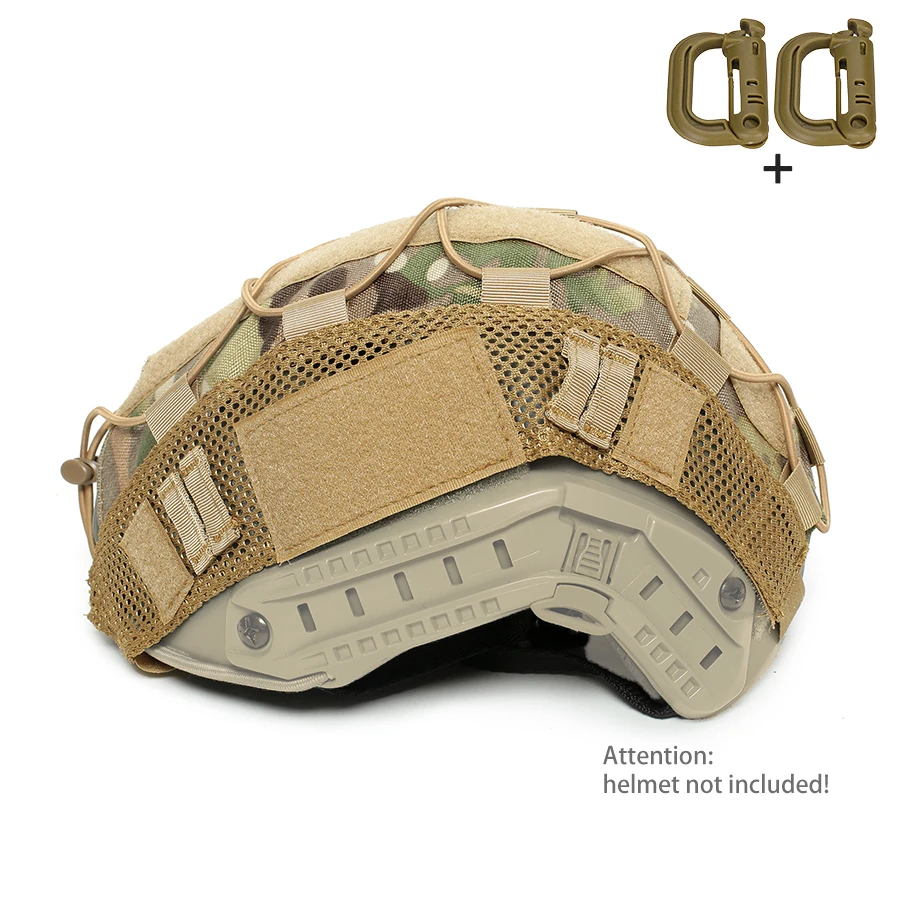 Funda casco FAST camuflaje con malla elástica y nailon - imagen 5