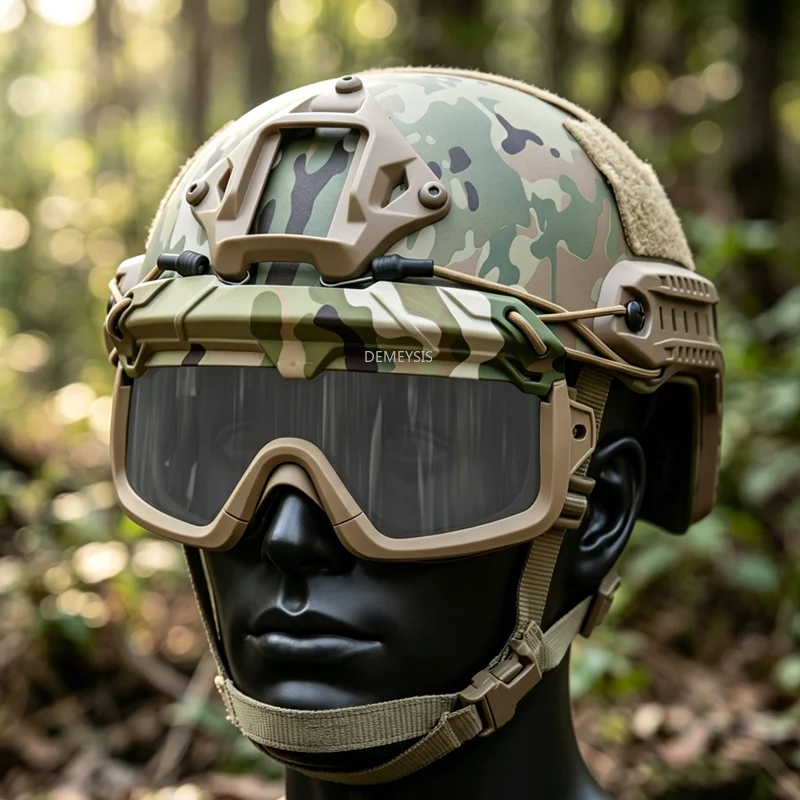 Gafas tácticas protectoras con lentes intercambiables airsoft – FAST - imagen 5