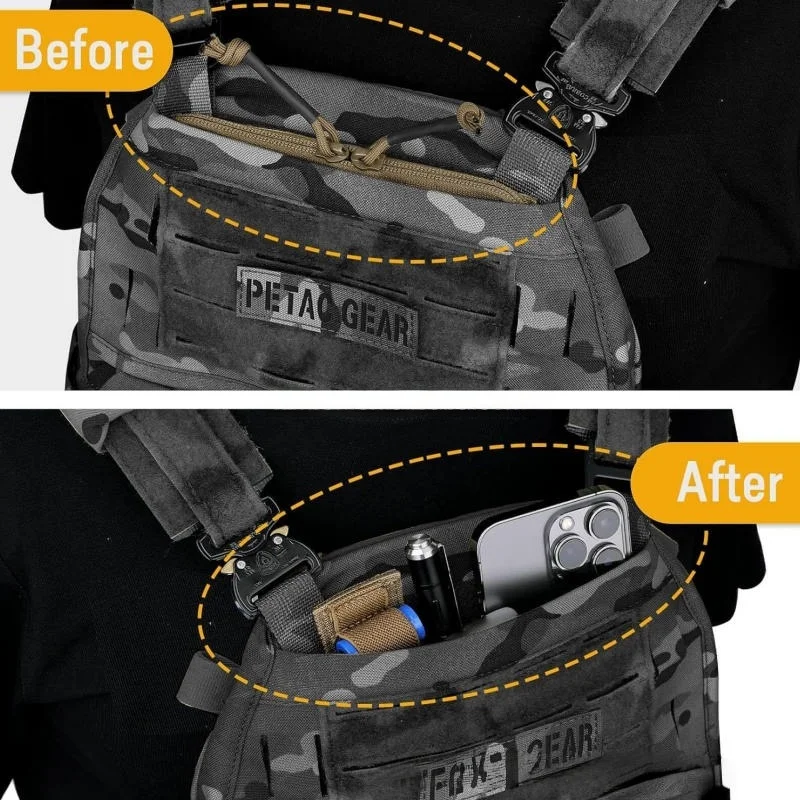 Crye AVS bolsa táctica con cremallera doble y bolsillo de carga - imagen 4