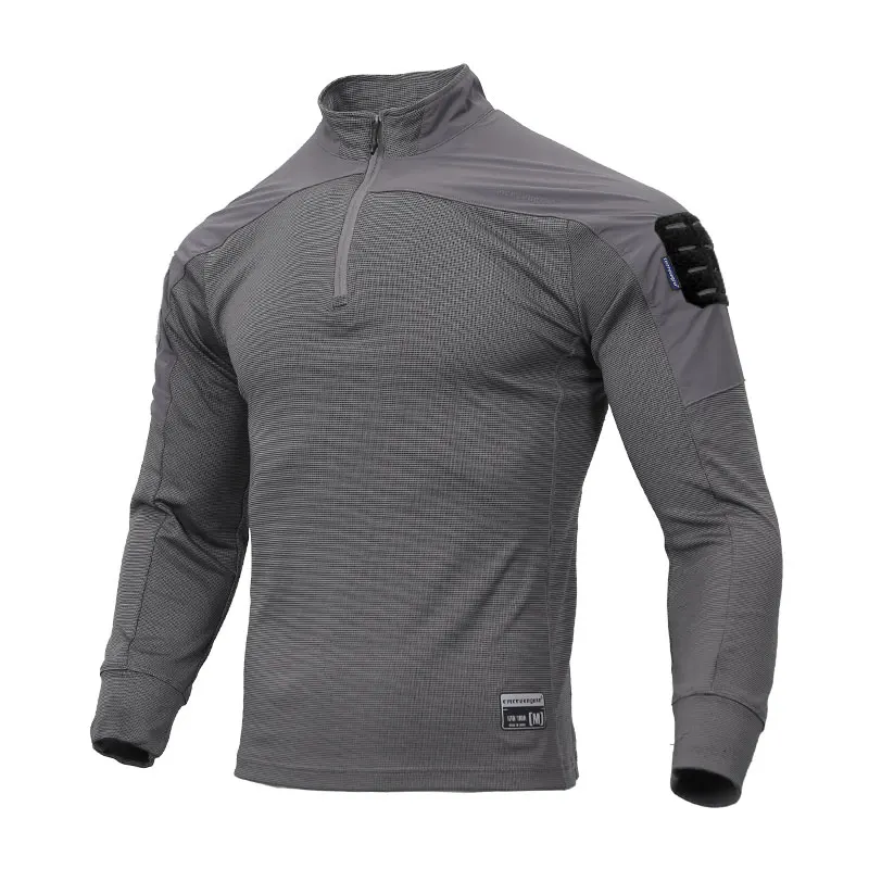 Camiseta táctica manga larga secado rápido trekking montaña - imagen 2
