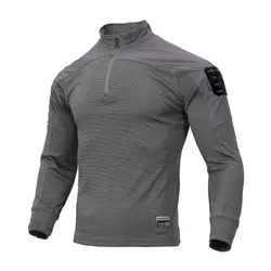 Camiseta táctica manga larga secado rápido trekking montaña