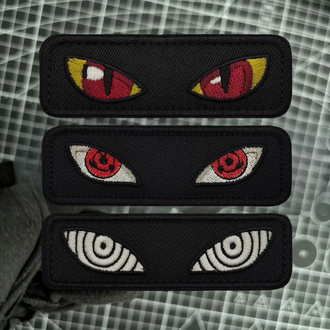 Parche de moral tactica ojo malvado luminoso - Anime para mochila - imagen 5