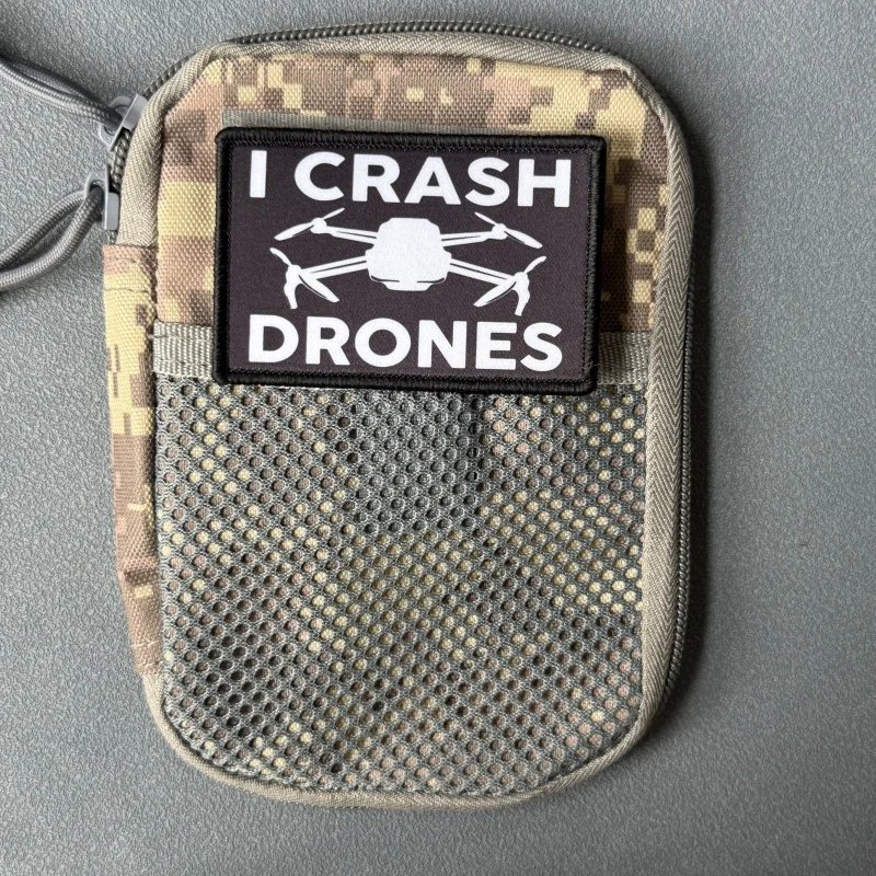 Parche táctico I Crash Drone con cierre de gancho y bucle