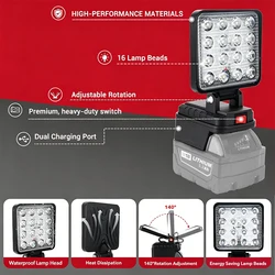 Milwaukee M18 linterna LED foco portátil inalámbrica para exterior