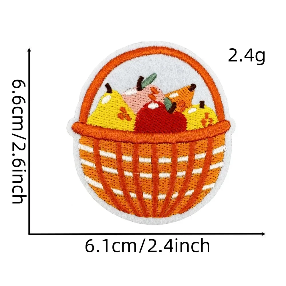 Parche termoadhesivo bordado calabaza y hoja otoño – Coser o planchar