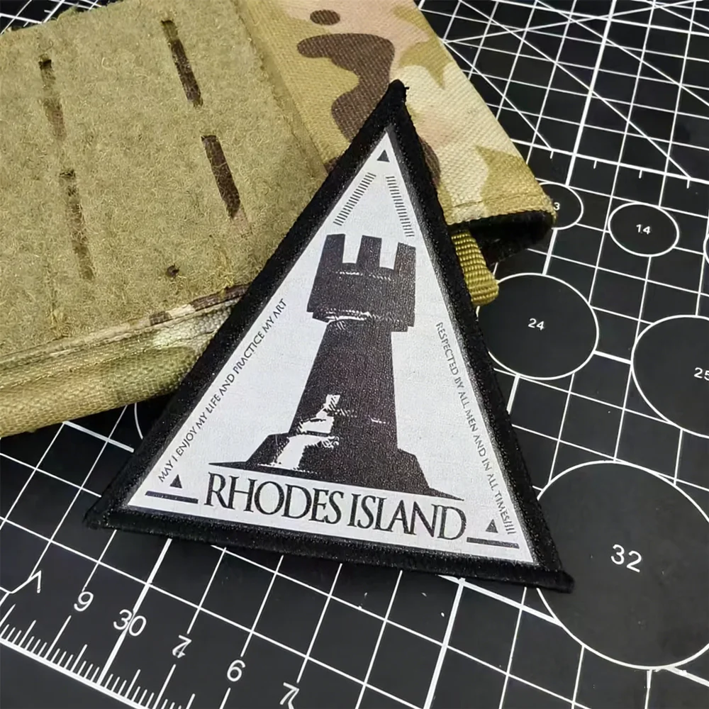 Arknights Parche táctico triangular Rhode Island Babel para ropa - imagen 4
