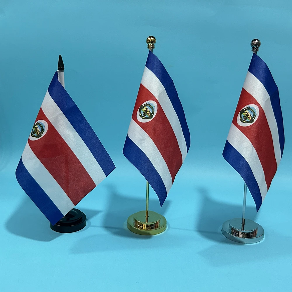 Bandera de escritorio de Costa Rica 14x21 cm