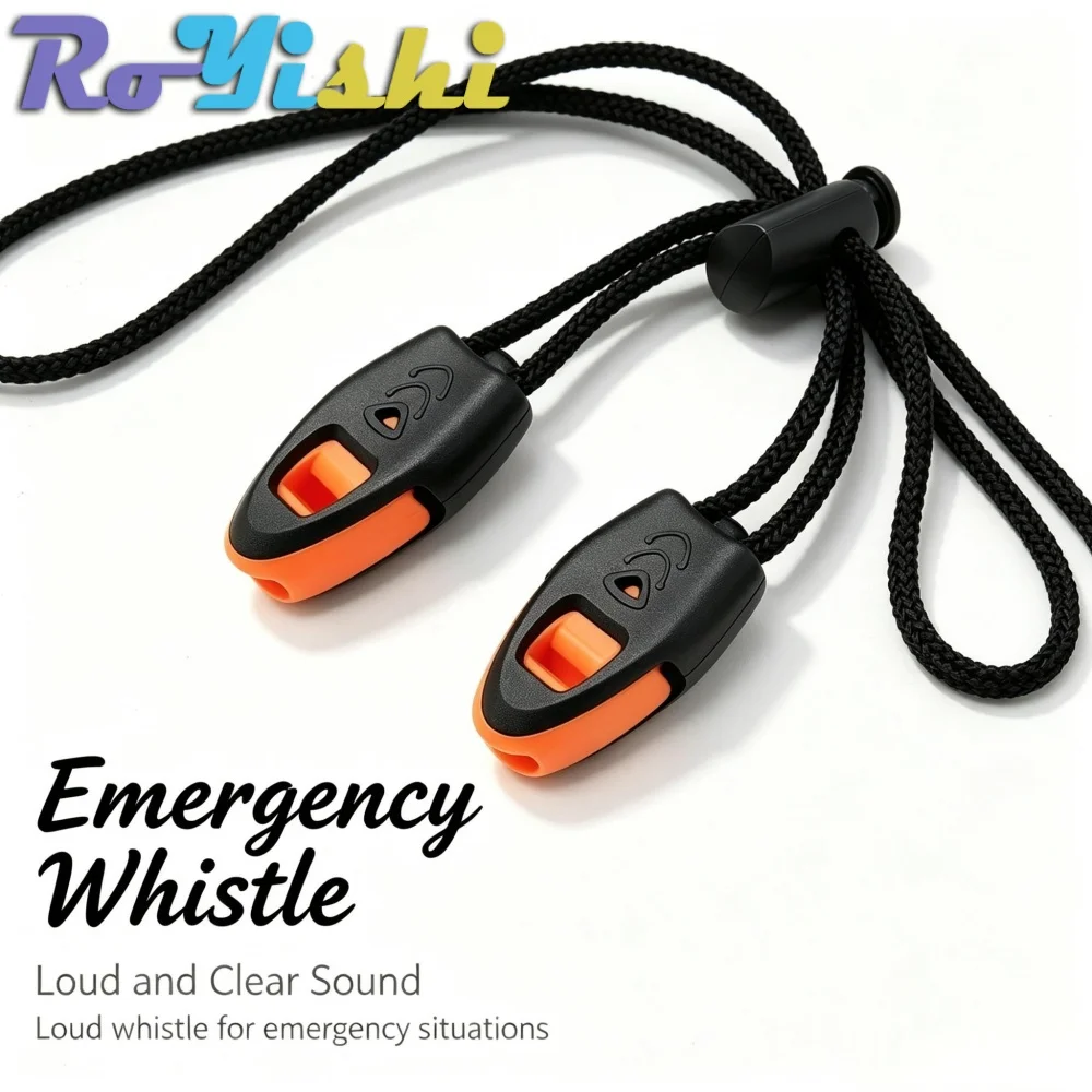 Silbato de supervivencia impermeable con clip para emergencias - imagen 2