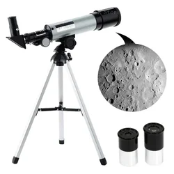 Telescopio astronómico de refracción con trípode portátil y regalo