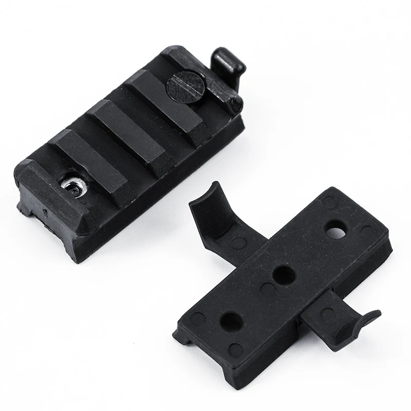 Clip montaje linterna rail Picatinny para casco táctico militar - imagen 2