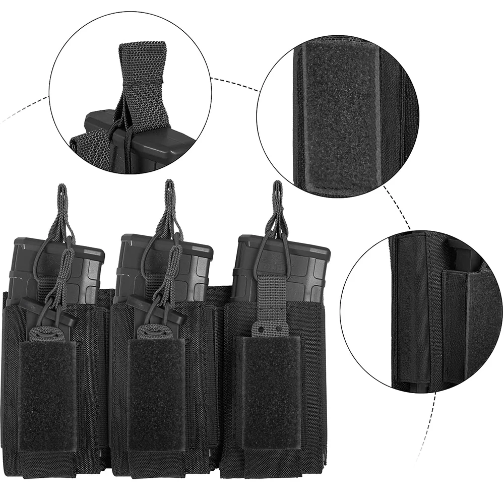 Compartimentos para revistas de rifle y pistola