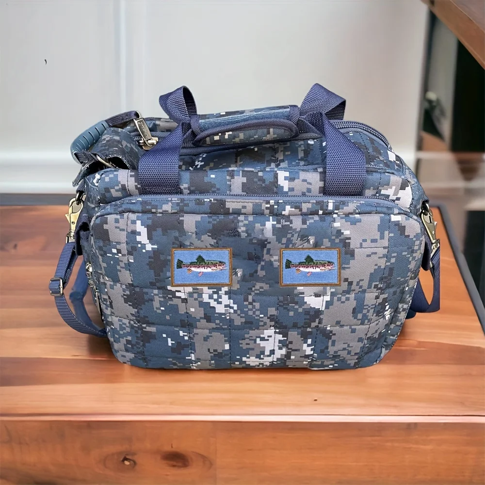 Parche táctico velcro bordado pesca trucha río – Para MOLLE - imagen 5