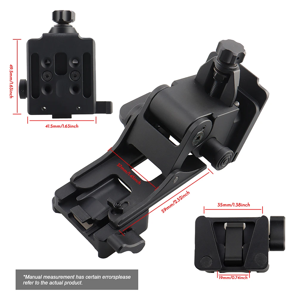 Soporte NVG de aluminio para casco táctico y visión nocturna - imagen 4