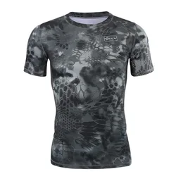 Camiseta de asalto Flexible manga corta transpirable secado rápido