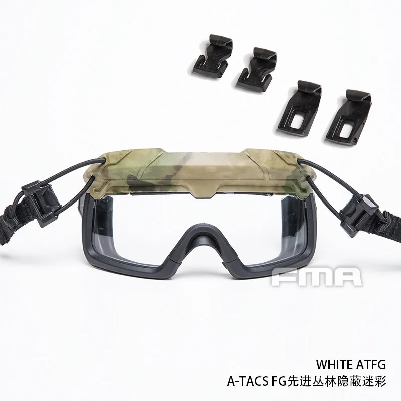 Gafas tácticas tipo split con diseño compatible para casco