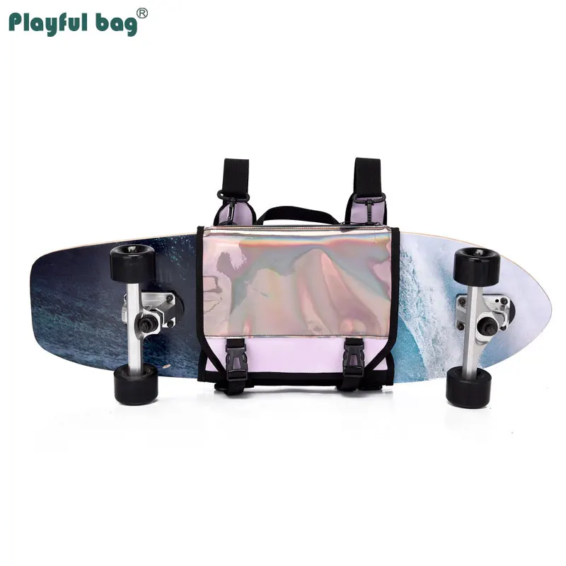 Mochila reflectante multifunción para monopatín y longboard - imagen 4