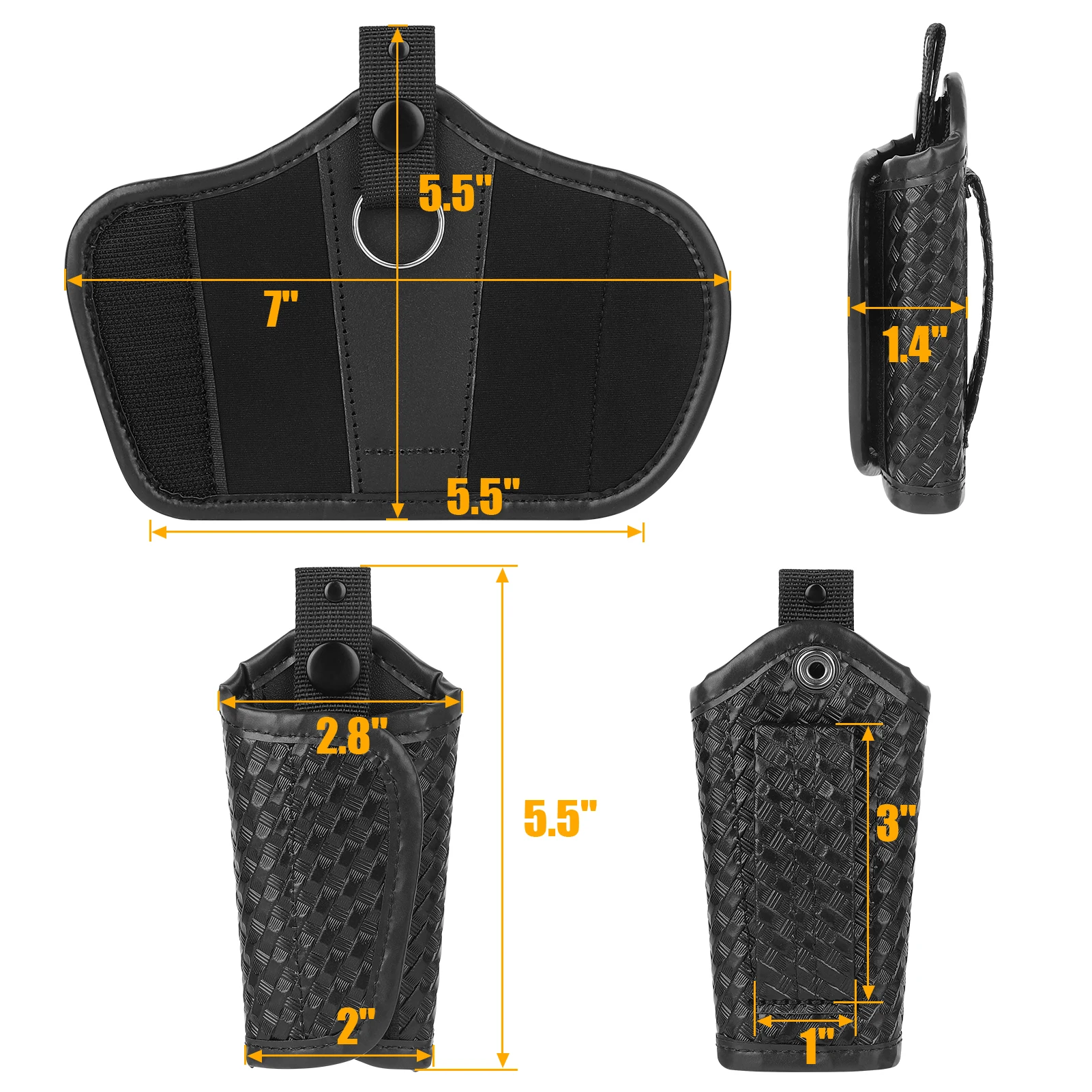KRYDEX Porta llaves silencioso táctico MOLLE para cinturón de servicio - imagen 3
