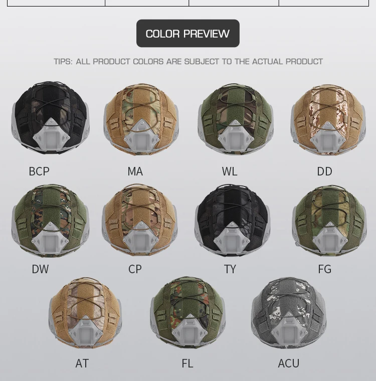 Muestra de colores disponibles en formato cuadrícula