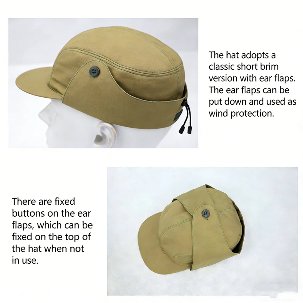 Gorro táctico de lona con orejeras a prueba de viento invierno - imagen 5