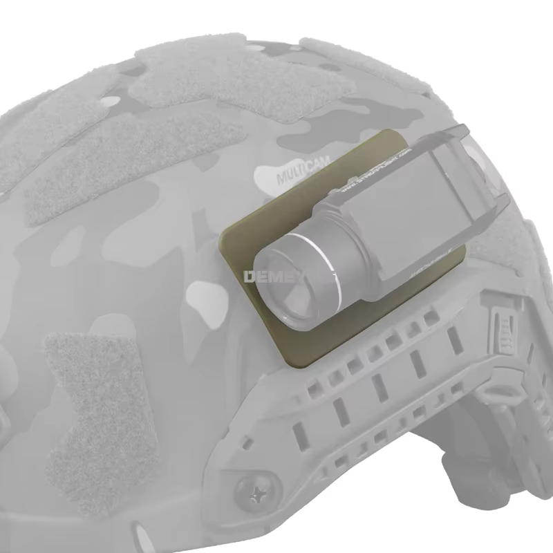 Base montaje casco táctico – Soporte cámara y linterna - imagen 5