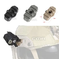 FMA ACR Casco táctico con soporte giratorio para linterna