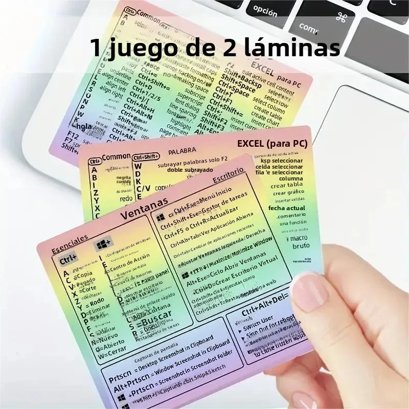 Pegatinas de teclado para portátil con atajos – guía rápida - imagen 3